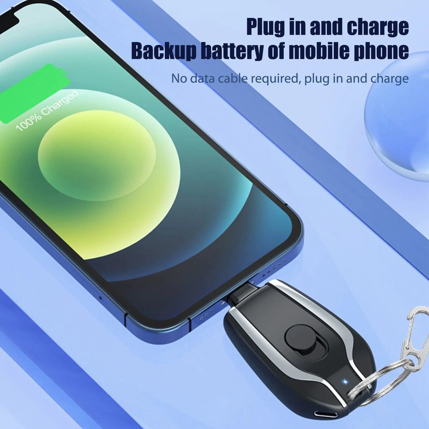 Portable Keychain Charger Type-C