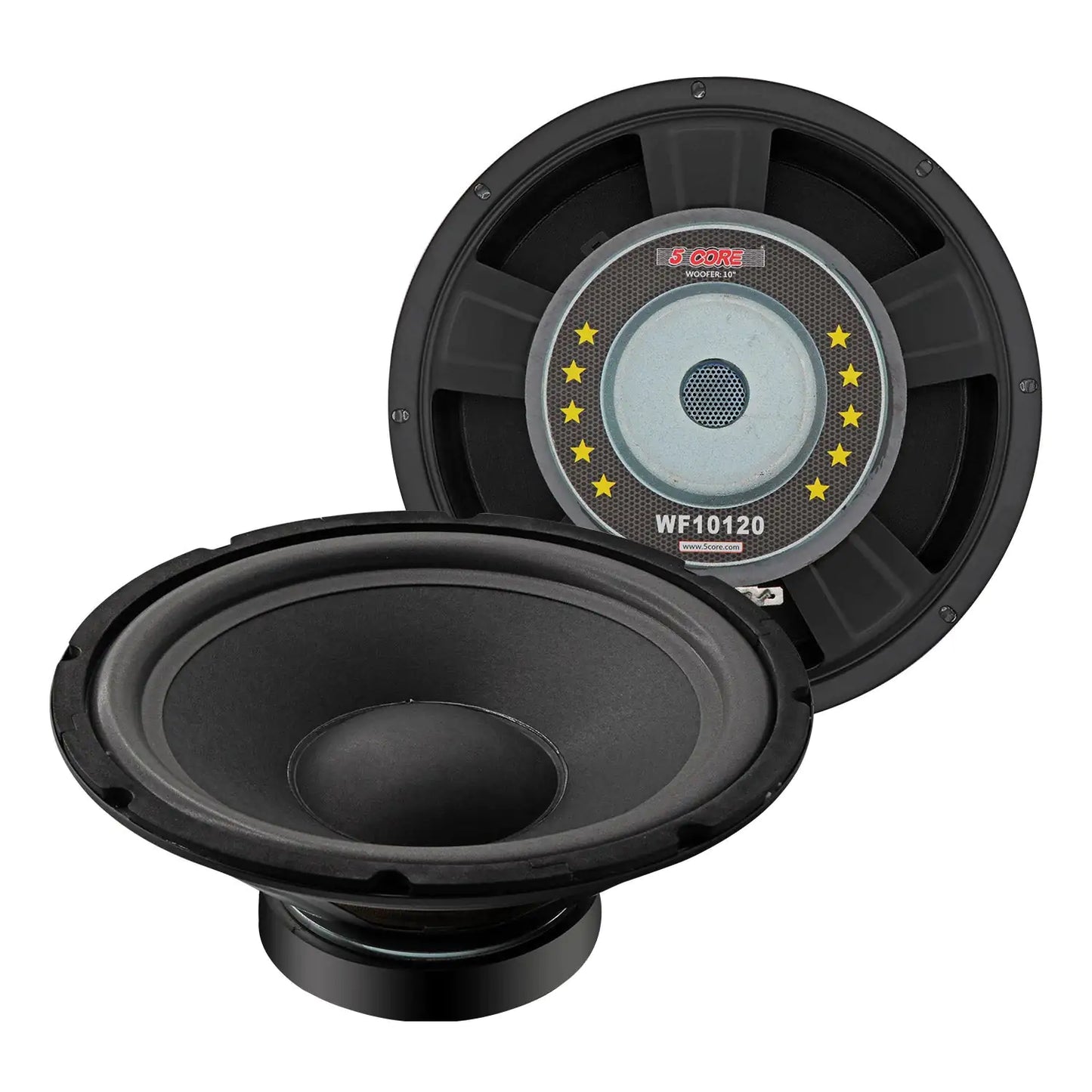 5Core 10 inch Subwoofer Speaker 600W Peak 8Ohm Car Replacement Sub Woofers