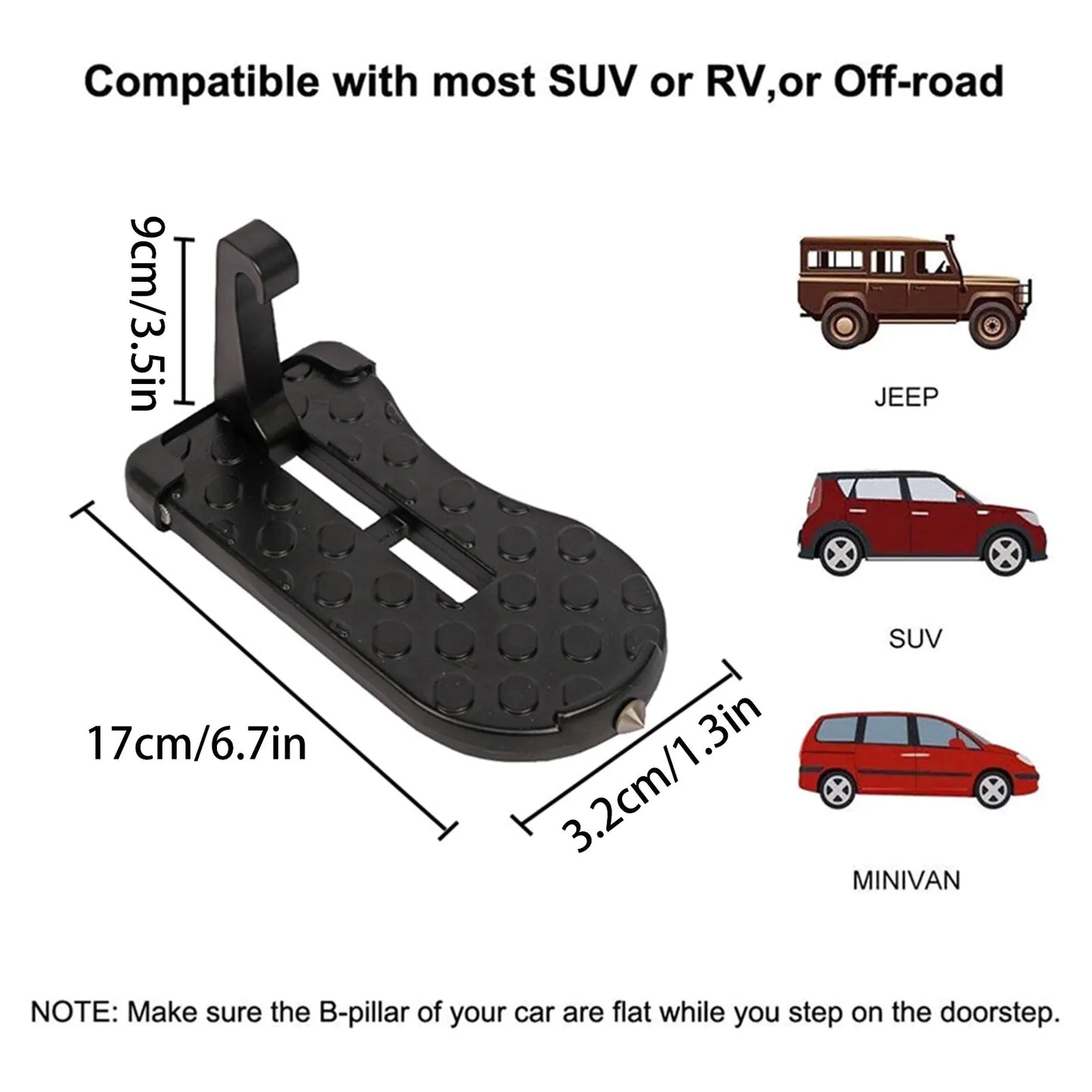 Foldable Car Door Step Pedal