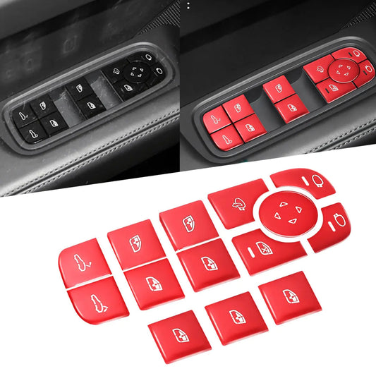 Car Center Console Multimedia Air Conditioning Button Stickers